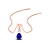 Load image into Gallery viewer, simple-round-and-pear-sapphire-pendant-in-rose-gold-fdpd10940gsablsleep-nl-rg.jpg