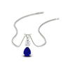 Load image into Gallery viewer, simple-round-and-pear-sapphire-pendant-in-white-gold-fdpd10940gsablsleep-nl-wg.jpg