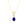 Load image into Gallery viewer, simple-round-and-pear-sapphire-pendant-in-yellow-gold-fdpd10940gsablangle1-nl-yg.jpg