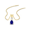 Load image into Gallery viewer, simple-round-and-pear-sapphire-pendant-in-yellow-gold-fdpd10940gsablsleep-nl-yg.jpg