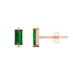 Load image into Gallery viewer, single-baguette-stud-emerald-earring-in-rose-gold-FD-EAR11011GEMGR-NL-RG.jpg?v=1771013585