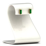 Load image into Gallery viewer, single-baguette-stud-emerald-earring-in-yellow-gold-FD-EAR11011GEMGRSTAND-NL-YG.jpg?v=1771013585