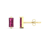 Load image into Gallery viewer, single-baguette-stud-pink-sapphire-earring-in-yellow-gold-FD-EAR11011GSADRPI-NL-YG.jpg?v=1771013585