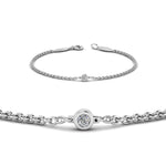 Load image into Gallery viewer, single-diamond-chain-bracelet-in-14k-white-gold-fdbr651576angle2-nl-wg