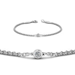 Load image into Gallery viewer, single-diamond-chain-bracelet-in-14k-white-gold-fdbr651576angle2-nl-wg