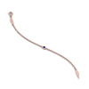Load image into Gallery viewer, single-diamond-chain-bracelet-with-blue-sapphire-in-14k-rose-gold-fdbr651576gsablangle3-nl-rg