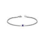 Load image into Gallery viewer, single-diamond-chain-bracelet-with-blue-sapphire-in-14k-white-gold-fdbr651576gsabl-nl-wg