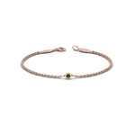 Load image into Gallery viewer, single-diamond-chain-bracelet-with-emerald-in-14k-rose-gold-fdbr651576gemgr-nl-rg