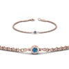 Load image into Gallery viewer, single-diamond-chain-bracelet-with-ice-blue-topaz-in-14k-rose-gold-fdbr651576gicbltoangle2-nl-rg