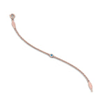 Load image into Gallery viewer, single-diamond-chain-bracelet-with-ice-blue-topaz-in-14k-rose-gold-fdbr651576gicbltoangle3-nl-rg