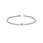 Load image into Gallery viewer, single-diamond-chain-bracelet-with-ice-blue-topaz-in-14k-white-gold-fdbr651576gicblto-nl-wg