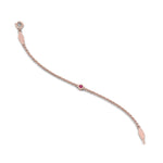 Load image into Gallery viewer, single-diamond-chain-bracelet-with-pink-sapphire-in-14k-rose-gold-fdbr651576gsadrpiangle3-nl-rg