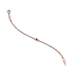 Load image into Gallery viewer, single-diamond-chain-bracelet-with-ruby-in-14k-rose-gold-fdbr651576grudrangle3-nl-rg