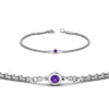 Load image into Gallery viewer, single-diamond-chain-bracelet-with-violac-topaz-in-14k-white-gold-fdbr651576gvitoangle2-nl-wg