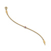 Load image into Gallery viewer, single-diamond-chain-bracelet-with-violac-topaz-in-14k-yellow-gold-fdbr651576gvitoangle3-nl-yg
