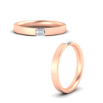 Load image into Gallery viewer, single-emerald-diamond-mens-wedding-band-in-rose-gold-FD11266EMBANGLE3-NL-RG