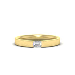 Load image into Gallery viewer, single-emerald-diamond-mens-wedding-band-in-yellow-gold-FD11266EMB-NL-YG