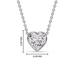 Load image into Gallery viewer, Solitaire Bezel Heart Shape Pendant
