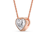 Load image into Gallery viewer, Solitaire Bezel Heart Shape Pendant