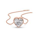 Load image into Gallery viewer, Solitaire Bezel Heart Shape Pendant