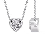 Load image into Gallery viewer, Solitaire Bezel Heart Shape Pendant