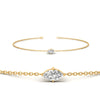 Load image into Gallery viewer, single-marquise-diamond-chain-bracelet-in-FDBRC11021-NL-YG