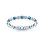 Load image into Gallery viewer, 0.75 Ct Round Cut Common Prong Diamond Eternity Band