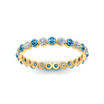 Load image into Gallery viewer, 0.75 Ct Round Cut Common Prong Diamond Eternity Band