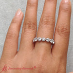 Load image into Gallery viewer, 4-carat-round-diamond-shared-prong-eternity-wedding-ring-in-white-gold-FDEWB9477-1