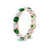 Load image into Gallery viewer, 4 Ct Round Cut Shared Prong Eternity Ring