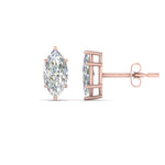 Load image into Gallery viewer, Marquise Diamond 6 Prong Stud Earrings
