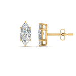 Load image into Gallery viewer, Marquise Diamond 6 Prong Stud Earrings