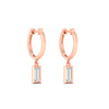 Load image into Gallery viewer, small-baguette-diamond-hoop-drop-earringss-in-rose-gold-fdear11661angle5-nl-rg_254cfc32-c3be-4306-9f14-d5adfd312b6b.jpg?v=1776941058