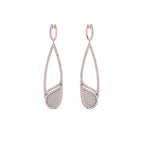 Load image into Gallery viewer, small-hoop-with-paisley-drop-earring-in-rose-gold-FDEAR10194-NL-RG