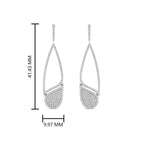 Load image into Gallery viewer, small-hoop-with-paisley-drop-earring-in-white-gold-FDEAR10194-NL-WG