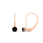 Load image into Gallery viewer, small-round-black-diamond-studs-lever-back-earring-in-rose-gold-FD-EAR9225ROGBLACK-0.50CT-NL-RG
