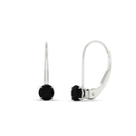 Load image into Gallery viewer, small-round-black-diamond-studs-lever-back-earring-in-white-gold-FD-EAR9225ROGBLACK-0.50CT-NL-WG