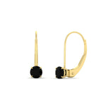 Load image into Gallery viewer, small-round-black-diamond-studs-lever-back-earring-in-yellow-gold-FD-EAR9225ROGBLACK-0.50CT-NL-YG