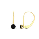 Load image into Gallery viewer, small-round-black-diamond-studs-lever-back-earring-in-yellow-gold-FD-EAR9225ROGBLACK-0.50CT-NL-YG