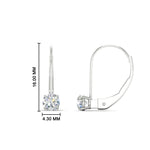Load image into Gallery viewer, small-round-diamond-studs-lever-back-earring-in-white-gold-FD-EAR9225RO-0.50CT-NL-WG