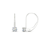 Load image into Gallery viewer, small-round-diamond-studs-lever-back-earring-in-white-gold-FD-EAR9225RO-0.50CT-NL-WG