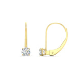 Load image into Gallery viewer, small-round-diamond-studs-lever-back-earring-in-yellow-gold-FD-EAR9225RO-0.50CT-NL-YG