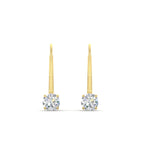 Load image into Gallery viewer, small-round-diamond-studs-lever-back-earring-in-yellow-gold-FD-EAR9225RO-0.50CT-NL-YG