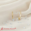 Load image into Gallery viewer, small-round-diamond-studs-lever-back-earring-in-yellow-gold-fd-ear9225ro-0-50-ct-fancy