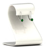 Load image into Gallery viewer, small-round-emerald-studs-lever-back-earring-in-white-gold-FD-EAR9225ROGEMGR-0.50CT-NL-WG