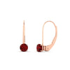 Load image into Gallery viewer, small-round-ruby-studs-lever-back-earring-in-rose-gold-FD-EAR9225ROGRUDR-0.50CT-NL-RG
