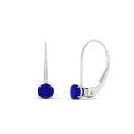 Load image into Gallery viewer, small-round-sapphire-studs-lever-back-earring-in-white-gold-FD-EAR9225ROGSABL-0.50CT-NL-WG