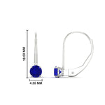 Load image into Gallery viewer, small-round-sapphire-studs-lever-back-earring-in-white-gold-FD-EAR9225ROGSABL-0.50CT-NL-WG