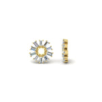 Load image into Gallery viewer, snowflake-shape-baguette-ear-jackets-for-1-carat-stud-in-yellow-gold-fdear11508angle4-1.00ct-nl-yg