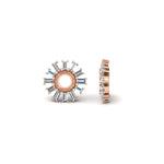 Load image into Gallery viewer, snowflake-shape-baguette-ear-jackets-for-3-carat-stud-in-rose-gold-fdear11508angle4-3.00ct-nl-rg